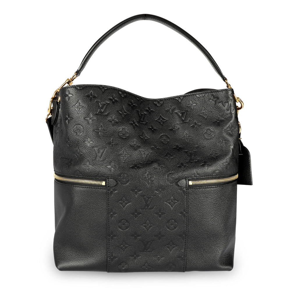 Louis Vuitton Louis Vuitton Black Monogram Empreinte Leather Mélie Bag