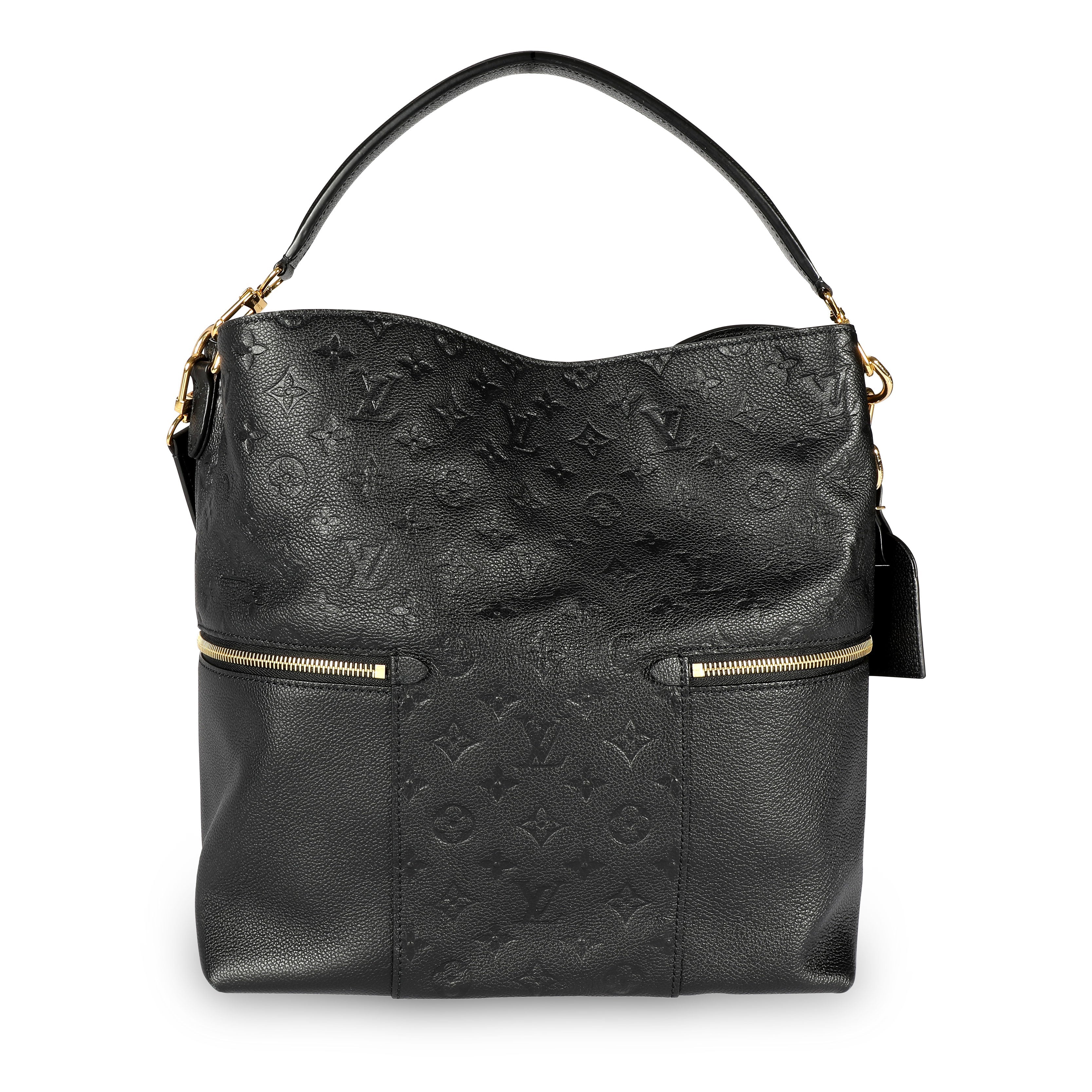Louis Vuitton Louis Vuitton Black Monogram Empreinte Leather Mélie Bag