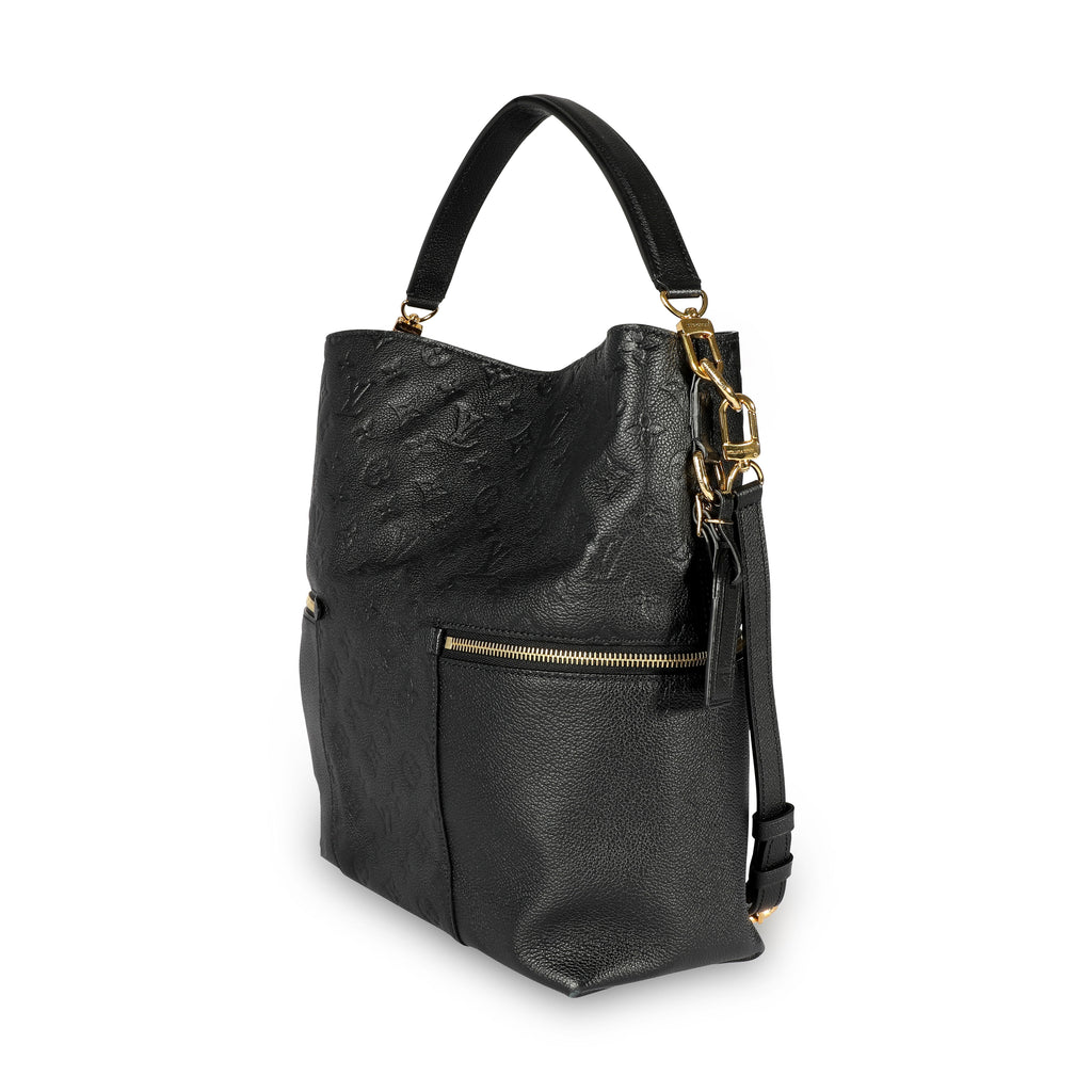 Louis Vuitton Louis Vuitton Black Monogram Empreinte Leather Mélie Bag