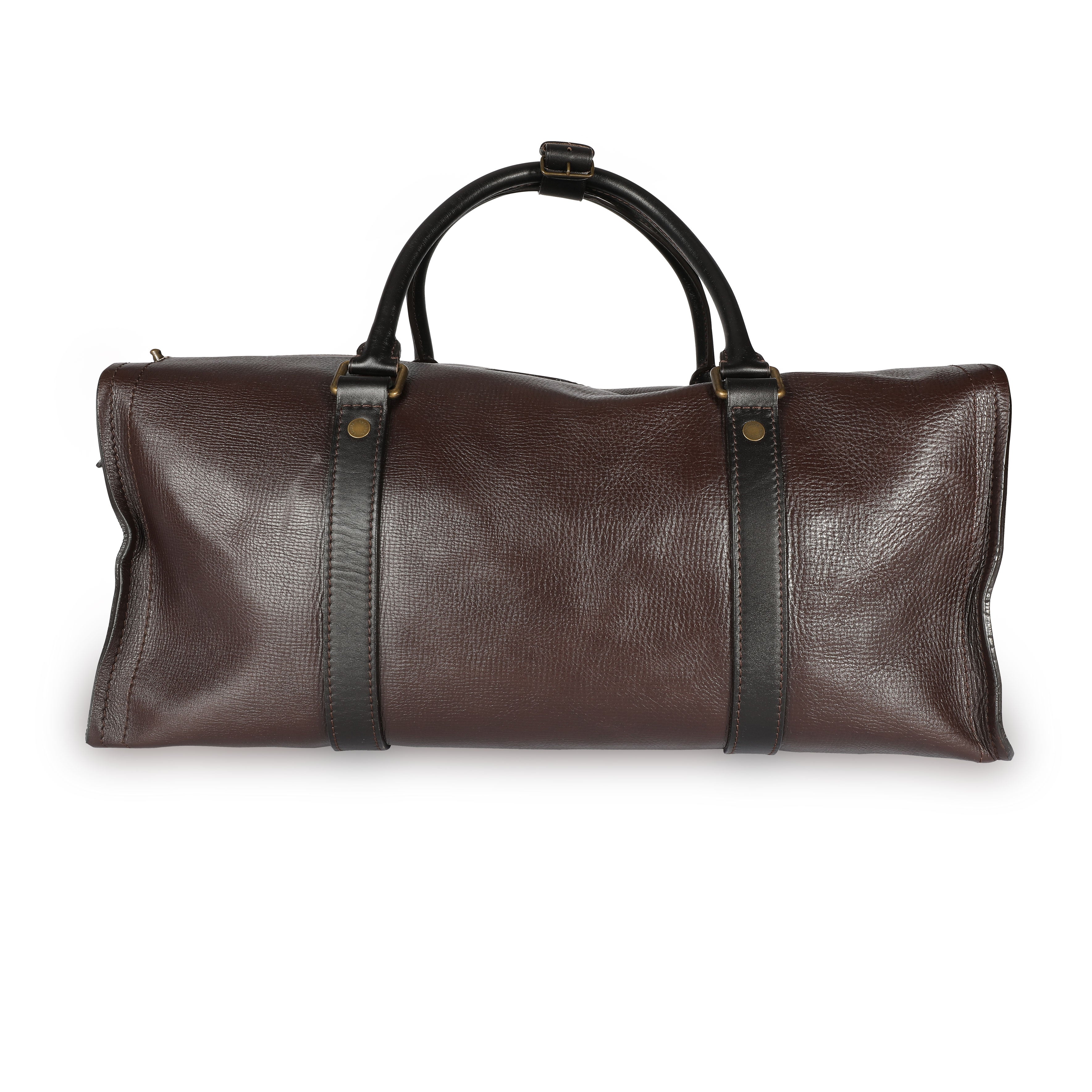 Louis Vuitton Louis Vuitton Brown Utah Leather Comanche Duffle Bag