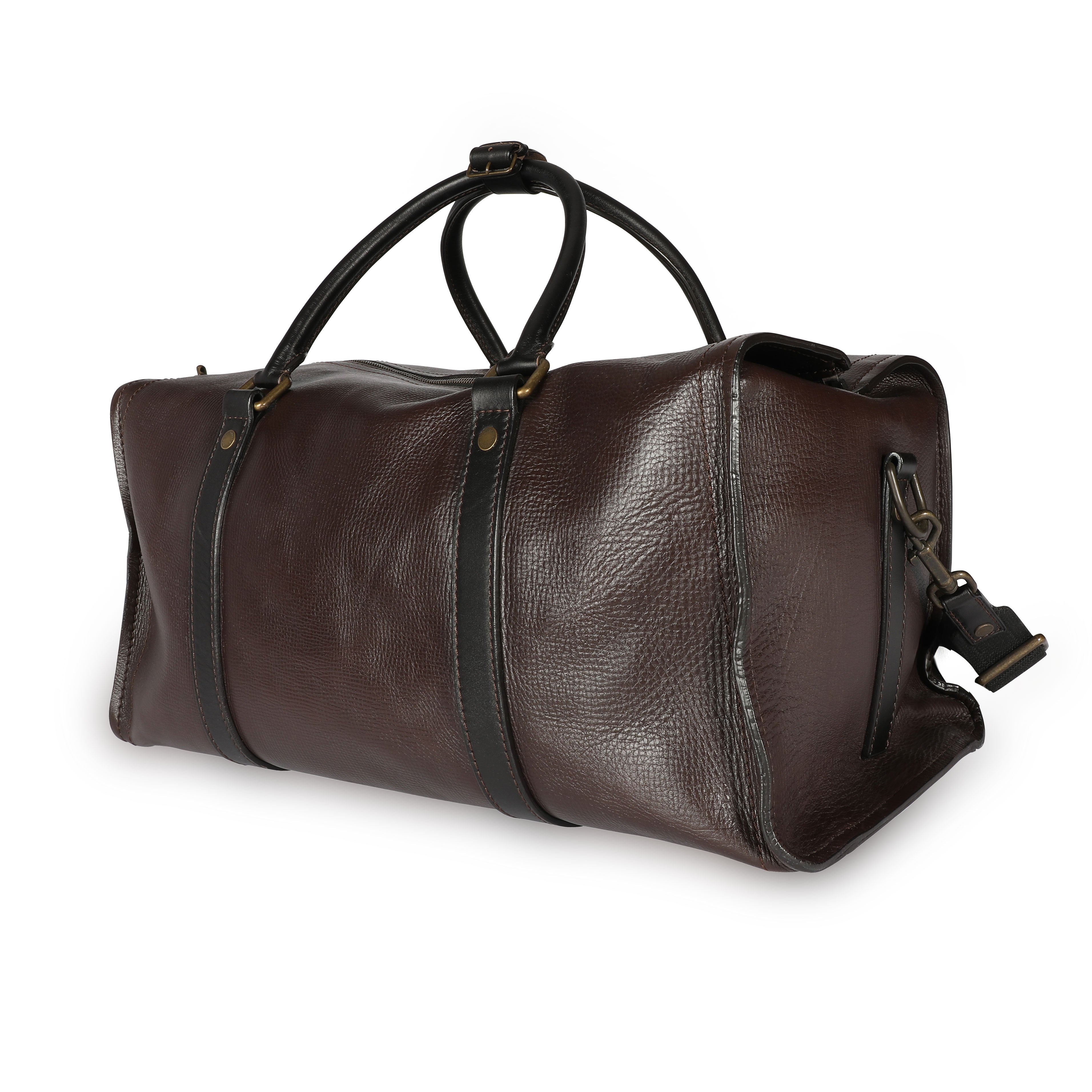 Louis Vuitton Louis Vuitton Brown Utah Leather Comanche Duffle Bag