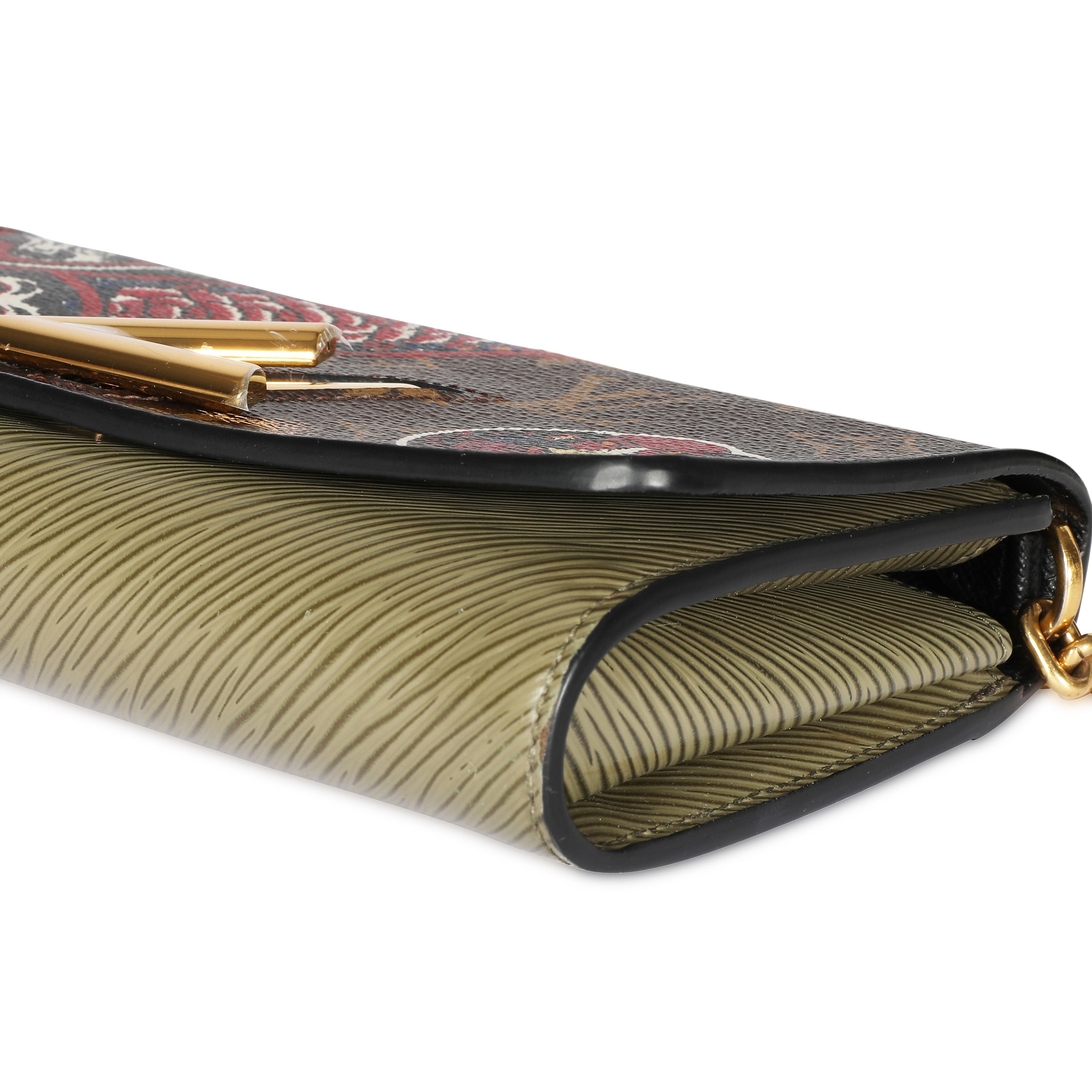 Louis Vuitton Louis Vuitton x Kansai Yamamoto Monogram Kabuki Epi Twist Chain Wallet