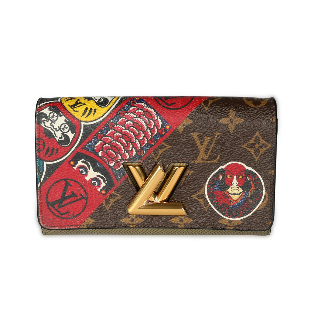 Louis Vuitton Louis Vuitton x Kansai Yamamoto Monogram Kabuki Epi Twist Chain Wallet