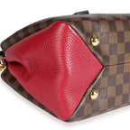 Louis Vuitton Louis Vuitton Damier Ebene & Bordeaux Taurillon Leather Brittany Bag