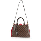 Louis Vuitton Louis Vuitton Damier Ebene & Bordeaux Taurillon Leather Brittany Bag