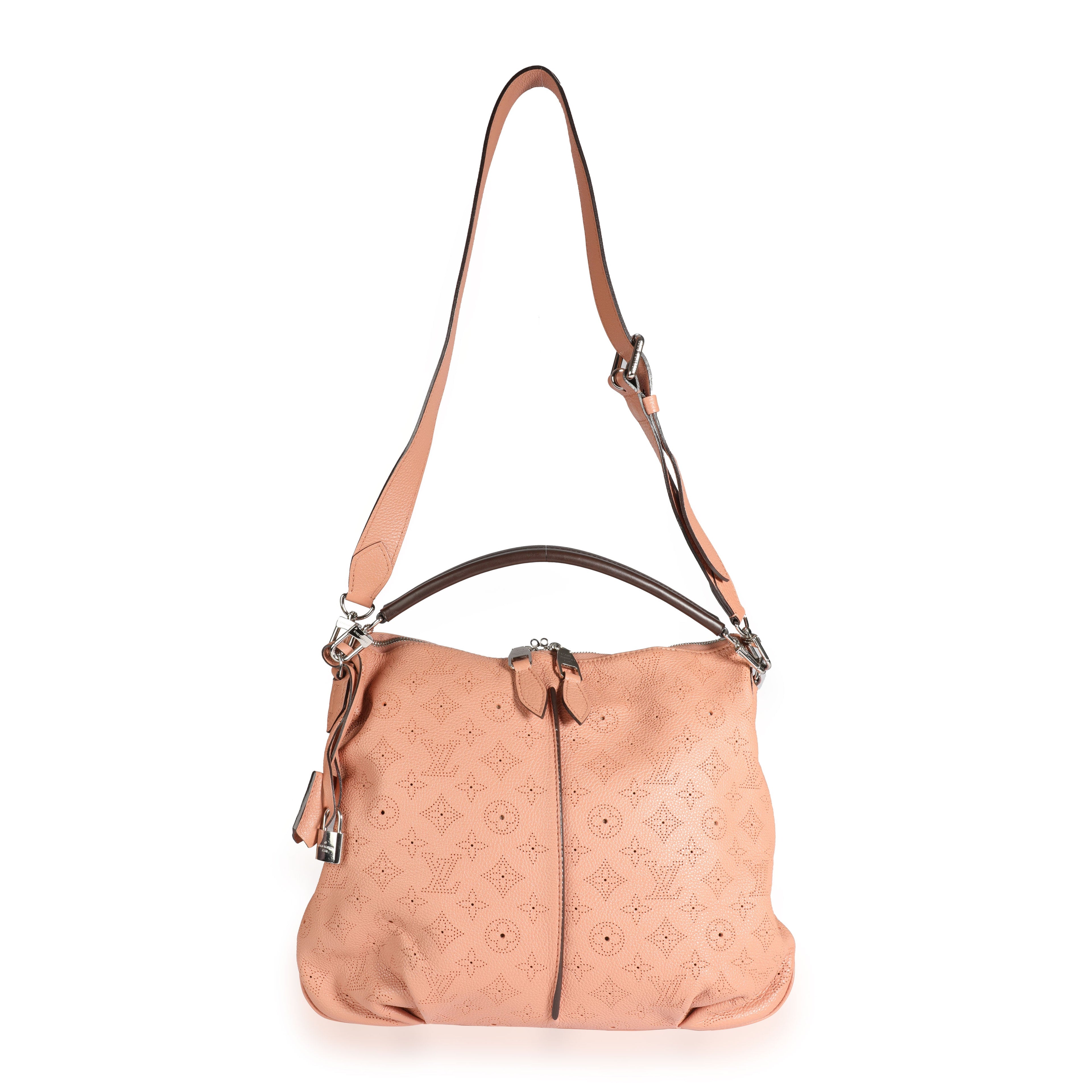 Louis Vuitton Louis Vuitton Pink Monogram Mahina Leather Selene PM