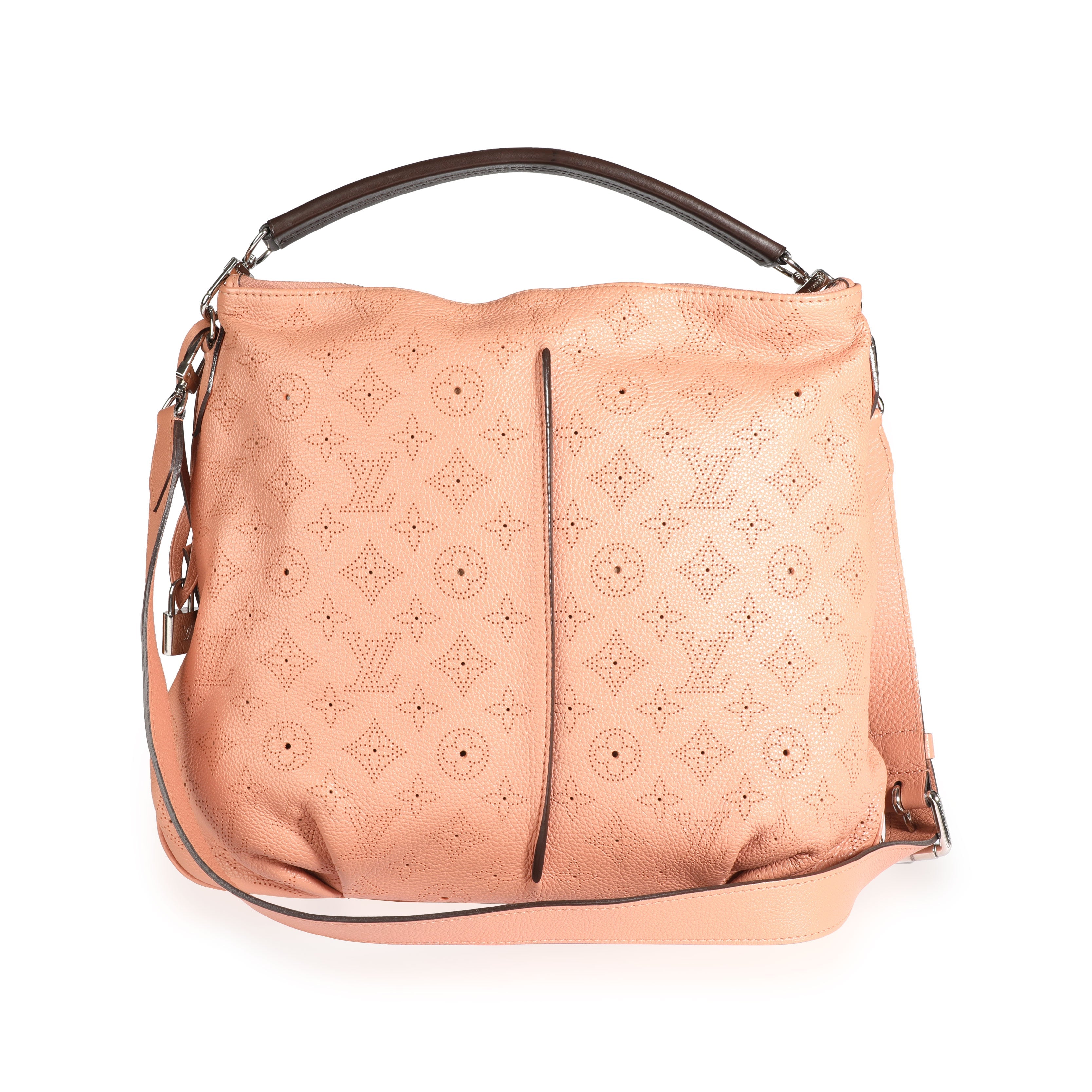 Louis Vuitton Louis Vuitton Pink Monogram Mahina Leather Selene PM