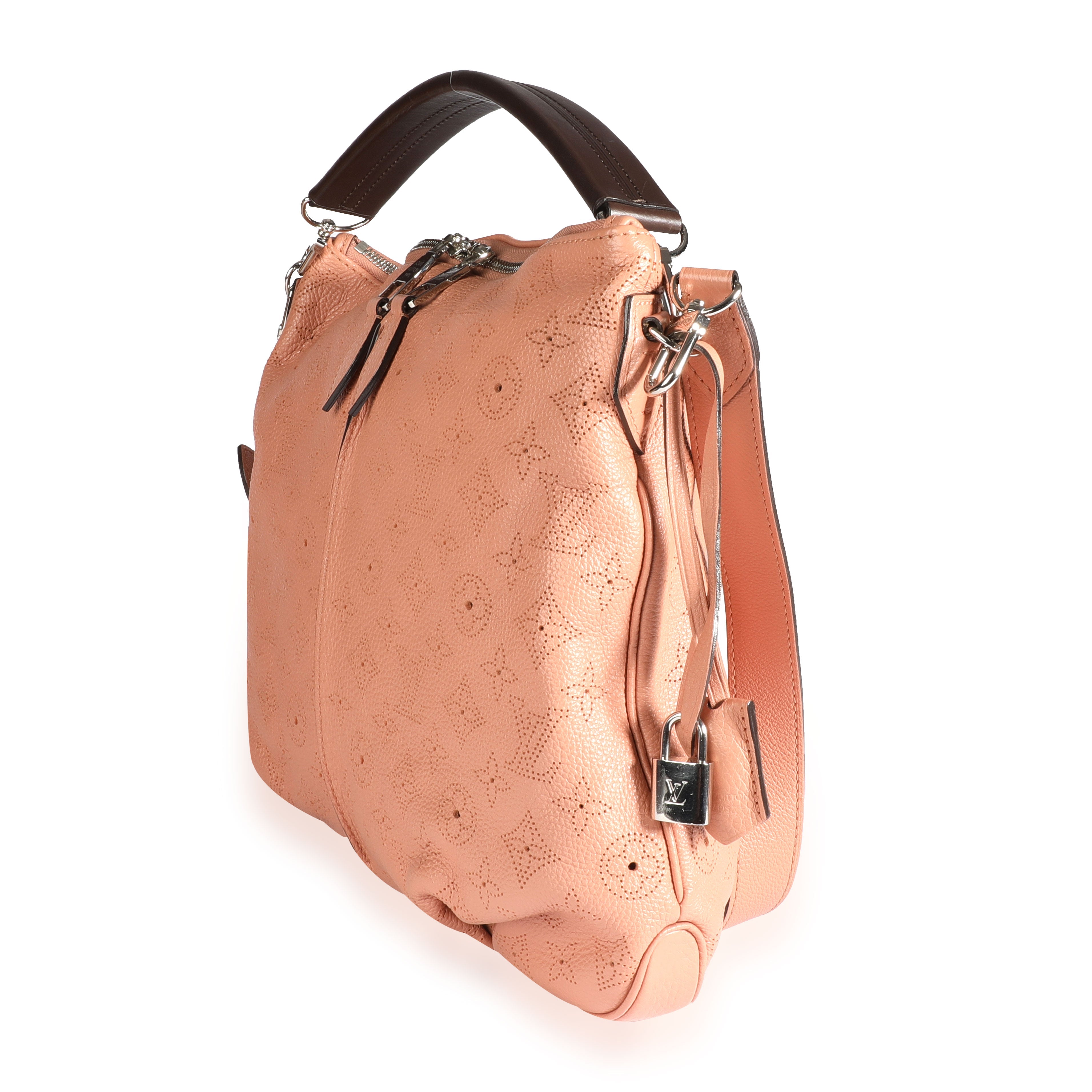 Louis Vuitton Louis Vuitton Pink Monogram Mahina Leather Selene PM