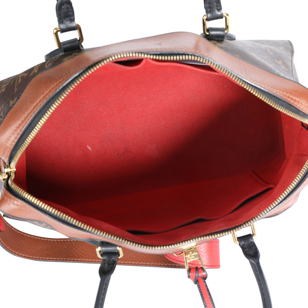 Louis Vuitton Louis Vuitton Monogram Canvas & Caramel Leather Tuileries Satchel
