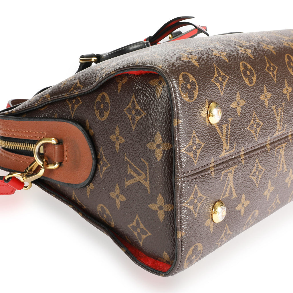 Louis Vuitton Louis Vuitton Monogram Canvas & Caramel Leather Tuileries Satchel