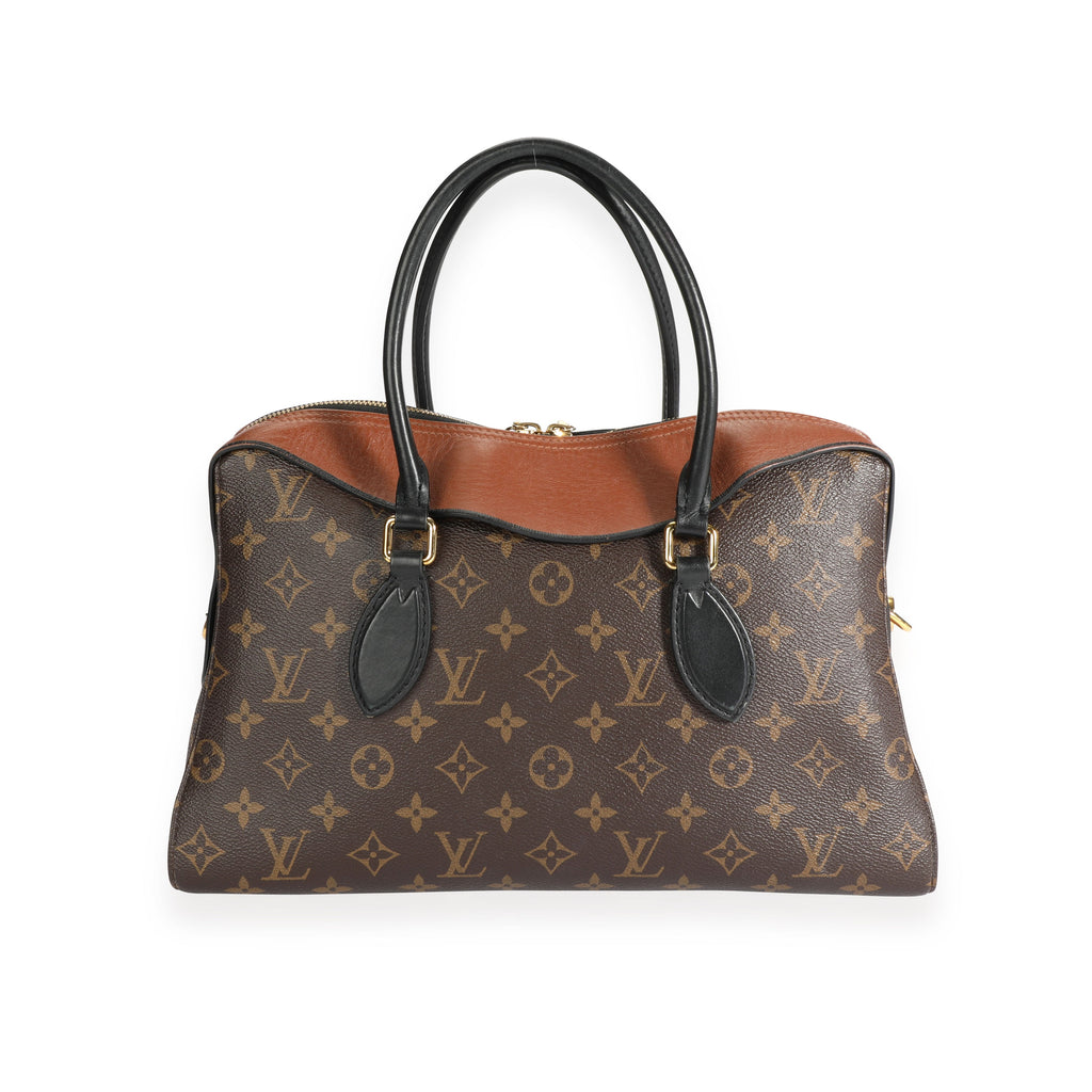 Louis Vuitton Louis Vuitton Monogram Canvas & Caramel Leather Tuileries Satchel
