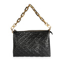 Louis Vuitton Louis Vuitton Black Monogram Embossed Lambskin Coussin MM