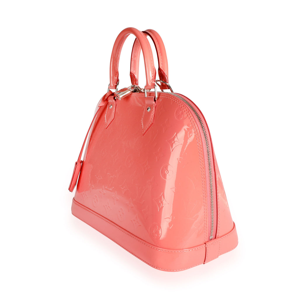 Louis Vuitton Louis Vuitton Rose Litchi Monogram Vernis Alma PM