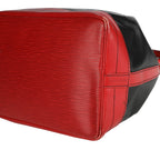Louis Vuitton Louis Vuitton Vintage Black & Red Epi Leather Noé Bag