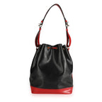 Louis Vuitton Louis Vuitton Vintage Black & Red Epi Leather Noé Bag