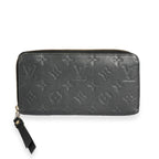 Louis Vuitton Louis Vuitton Black Monogram Empreinte Leather Zippy Wallet