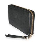 Louis Vuitton Louis Vuitton Black Monogram Empreinte Leather Zippy Wallet