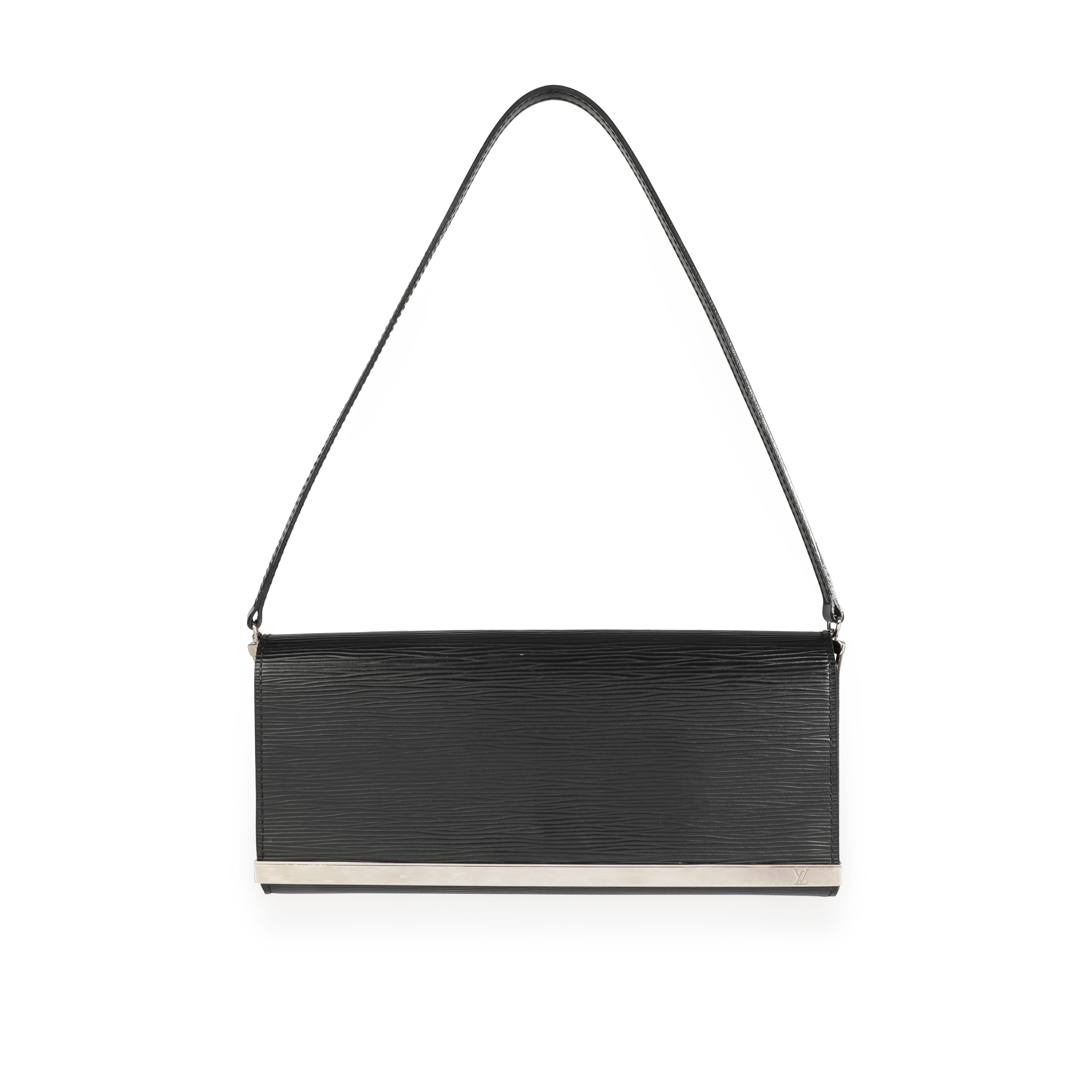 Louis Vuitton Louis Vuitton Black Epi Leather Sevigne Clutch