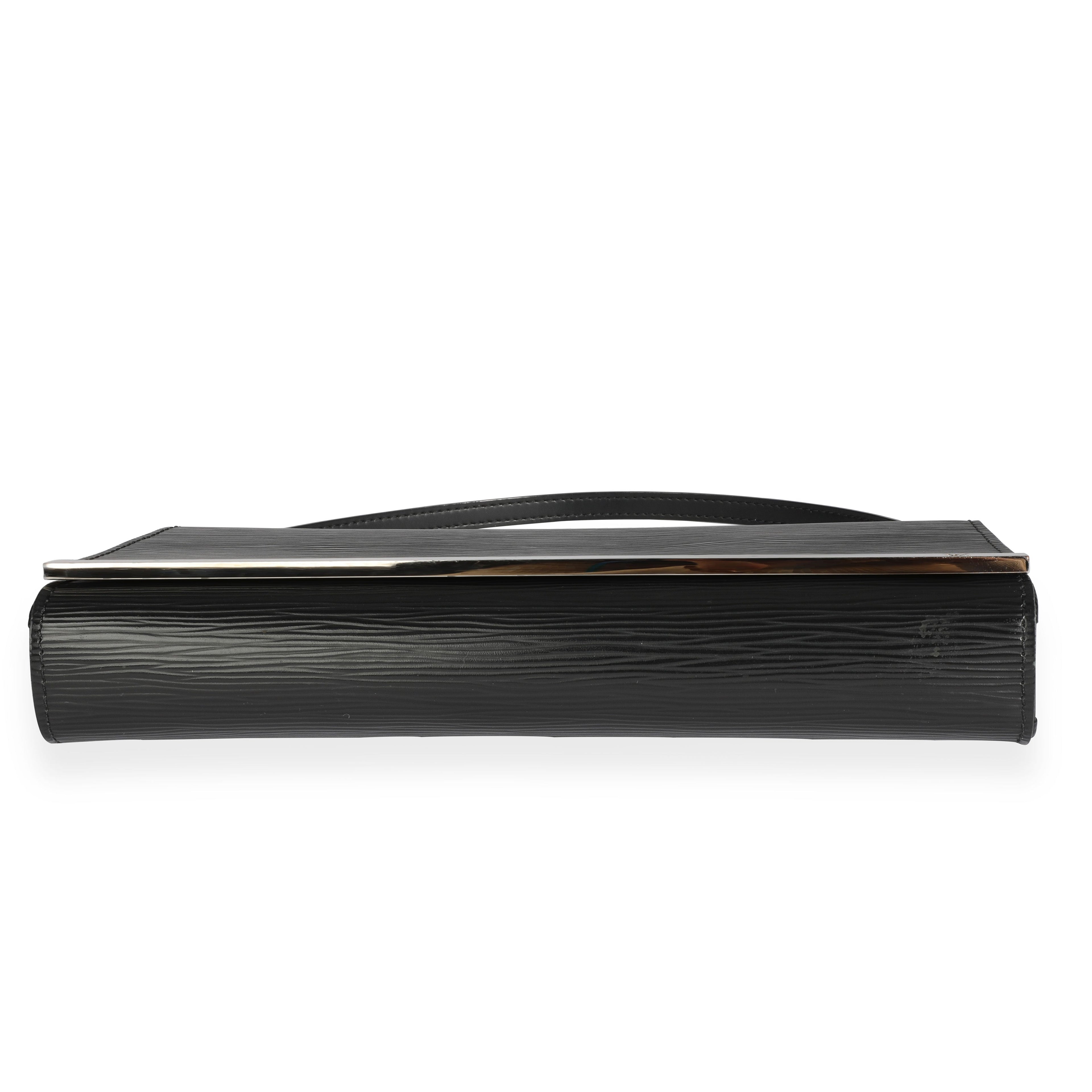 Louis Vuitton Louis Vuitton Black Epi Leather Sevigne Clutch