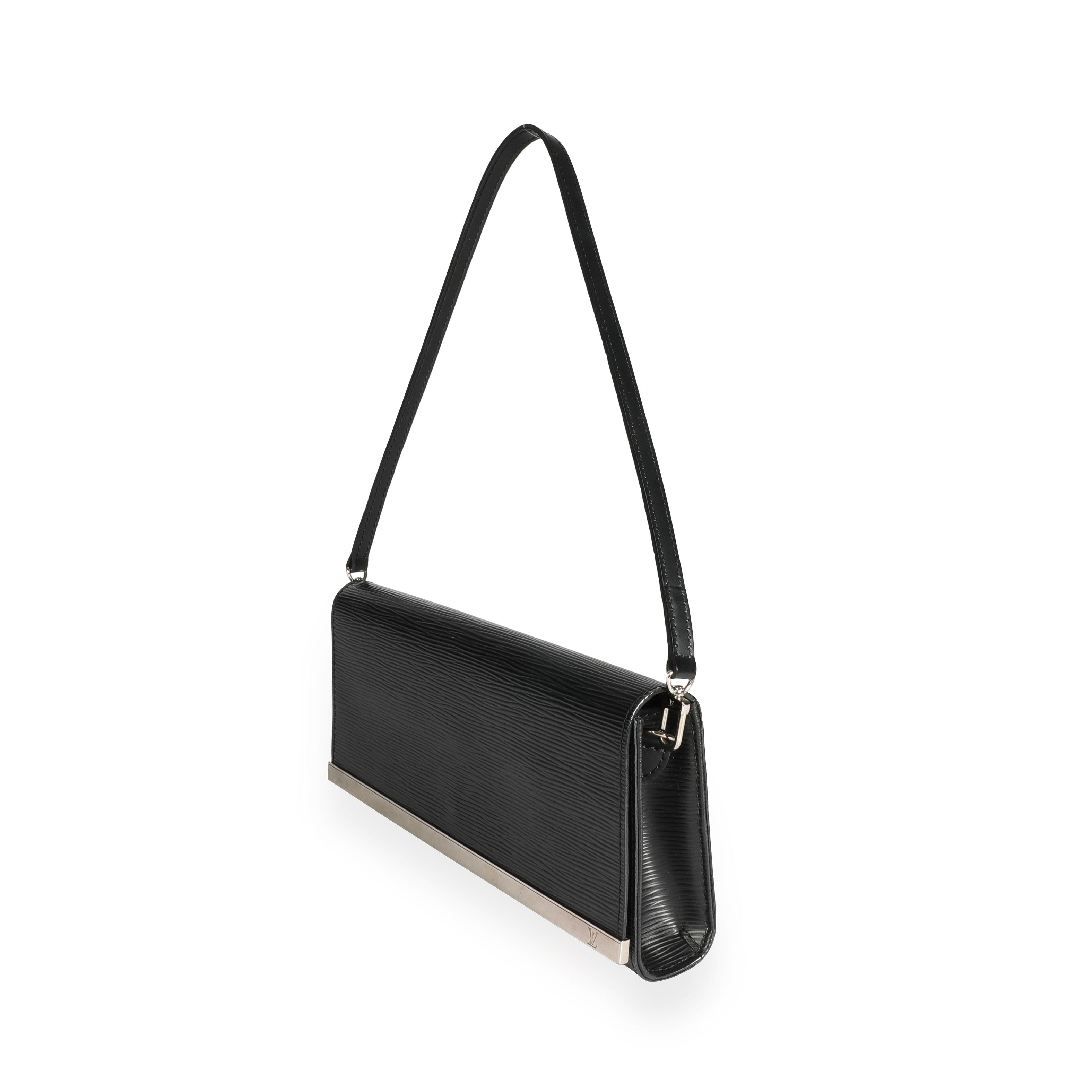 Louis Vuitton Louis Vuitton Black Epi Leather Sevigne Clutch