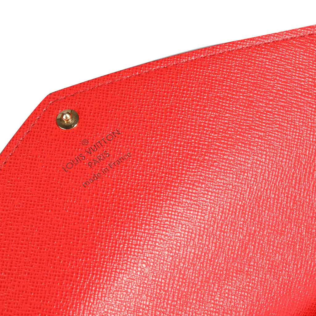 Louis Vuitton Louis Vuitton Monogram Canvas & Coquelicot Sarah Wallet