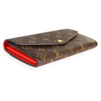 Louis Vuitton Louis Vuitton Monogram Canvas & Coquelicot Sarah Wallet