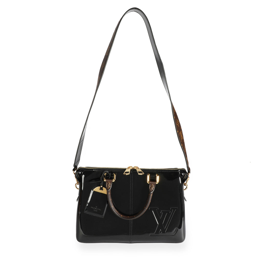 Louis Vuitton Louis Vuitton Black Vernis & Monogram Canvas Miroir Tote