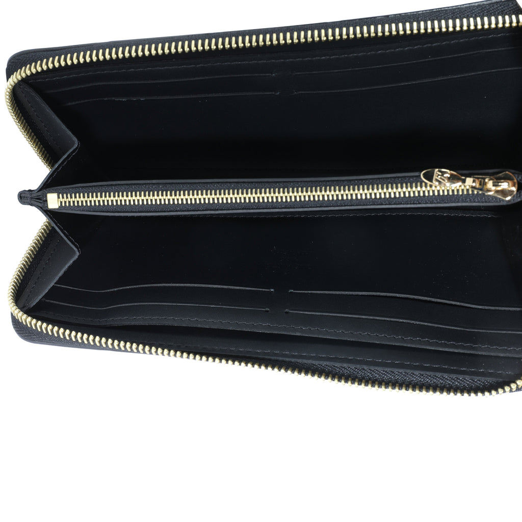 Louis Vuitton Louis Vuitton Black Monogram Vernis Zippy Wallet
