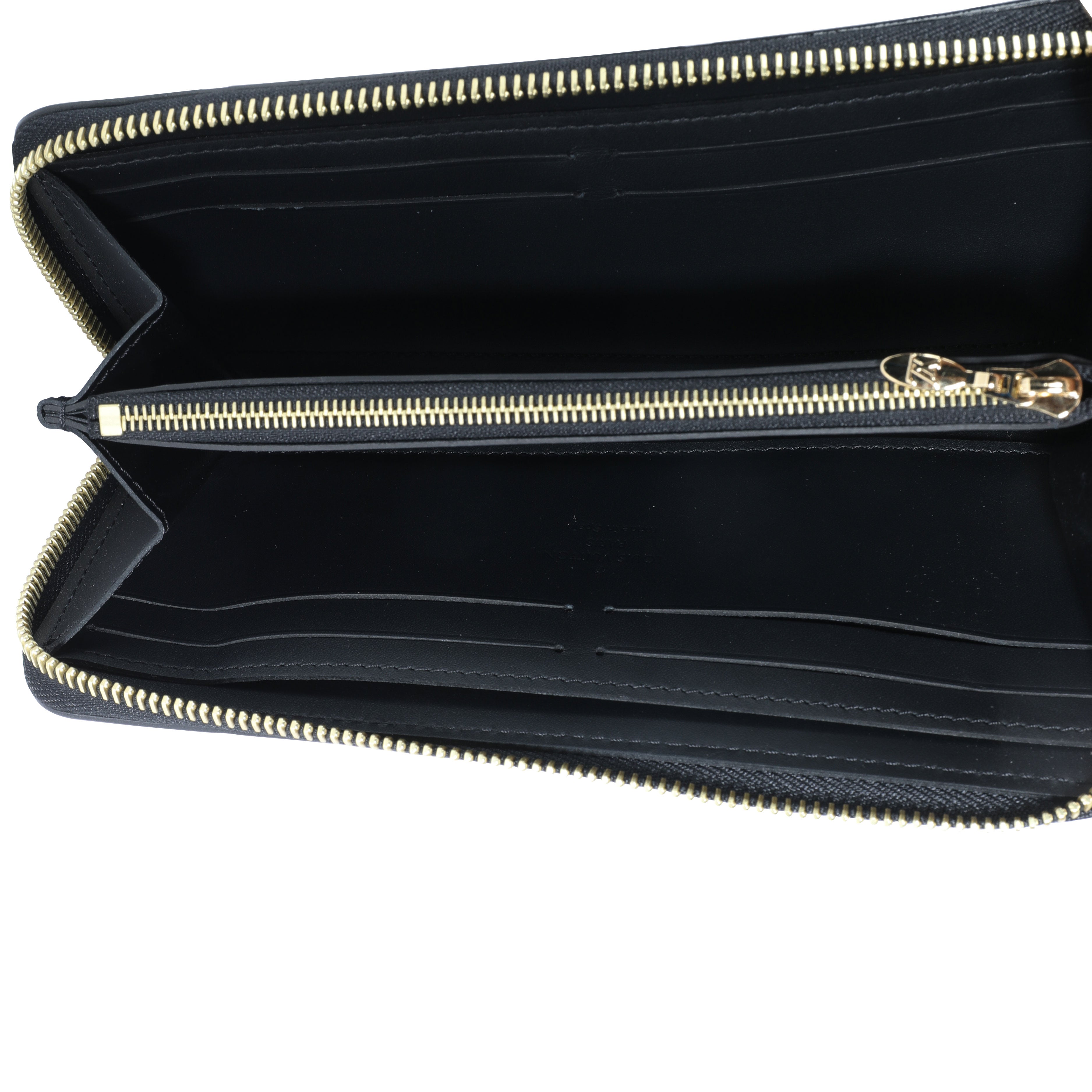 Louis Vuitton Louis Vuitton Black Monogram Vernis Zippy Wallet