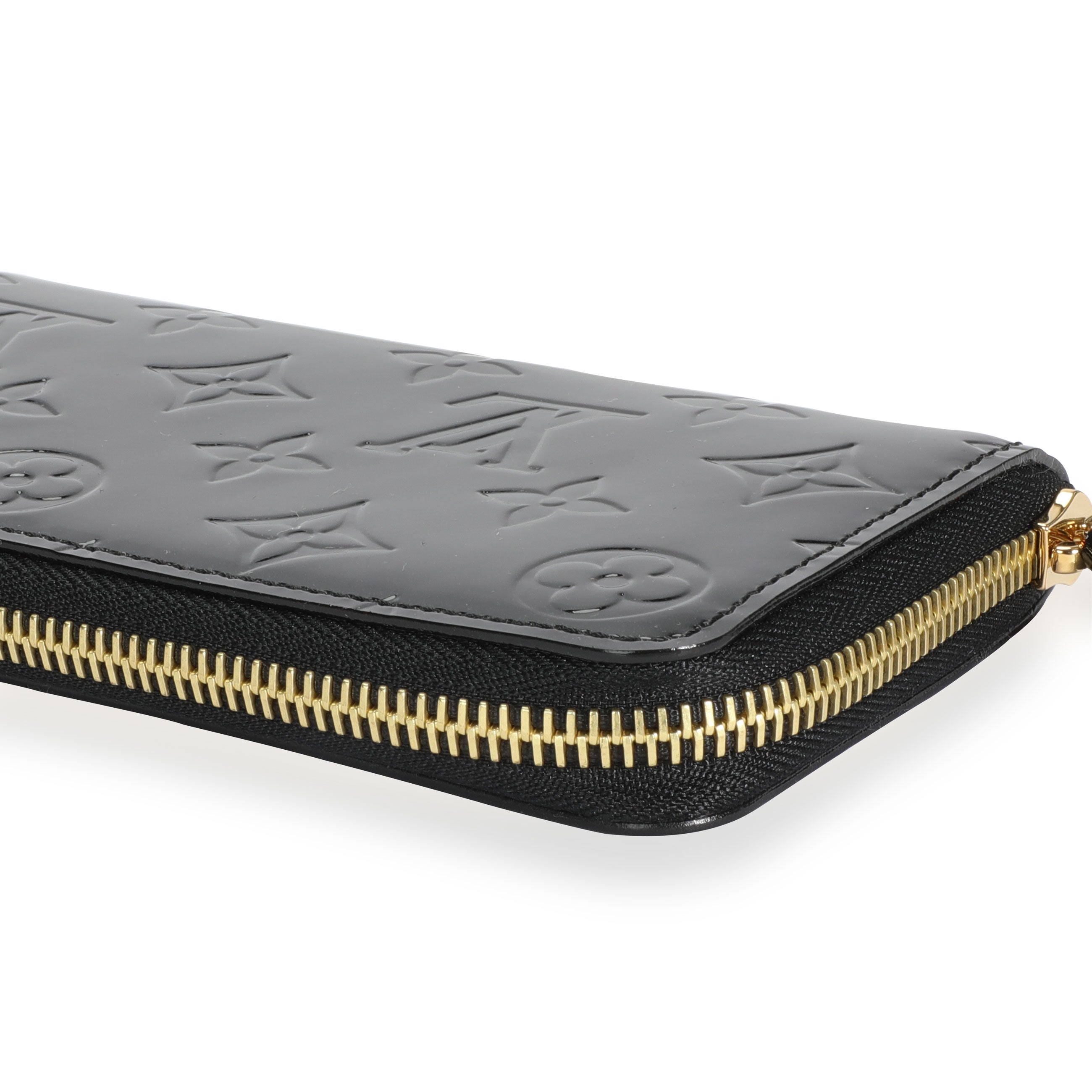 Louis Vuitton Louis Vuitton Black Monogram Vernis Zippy Wallet