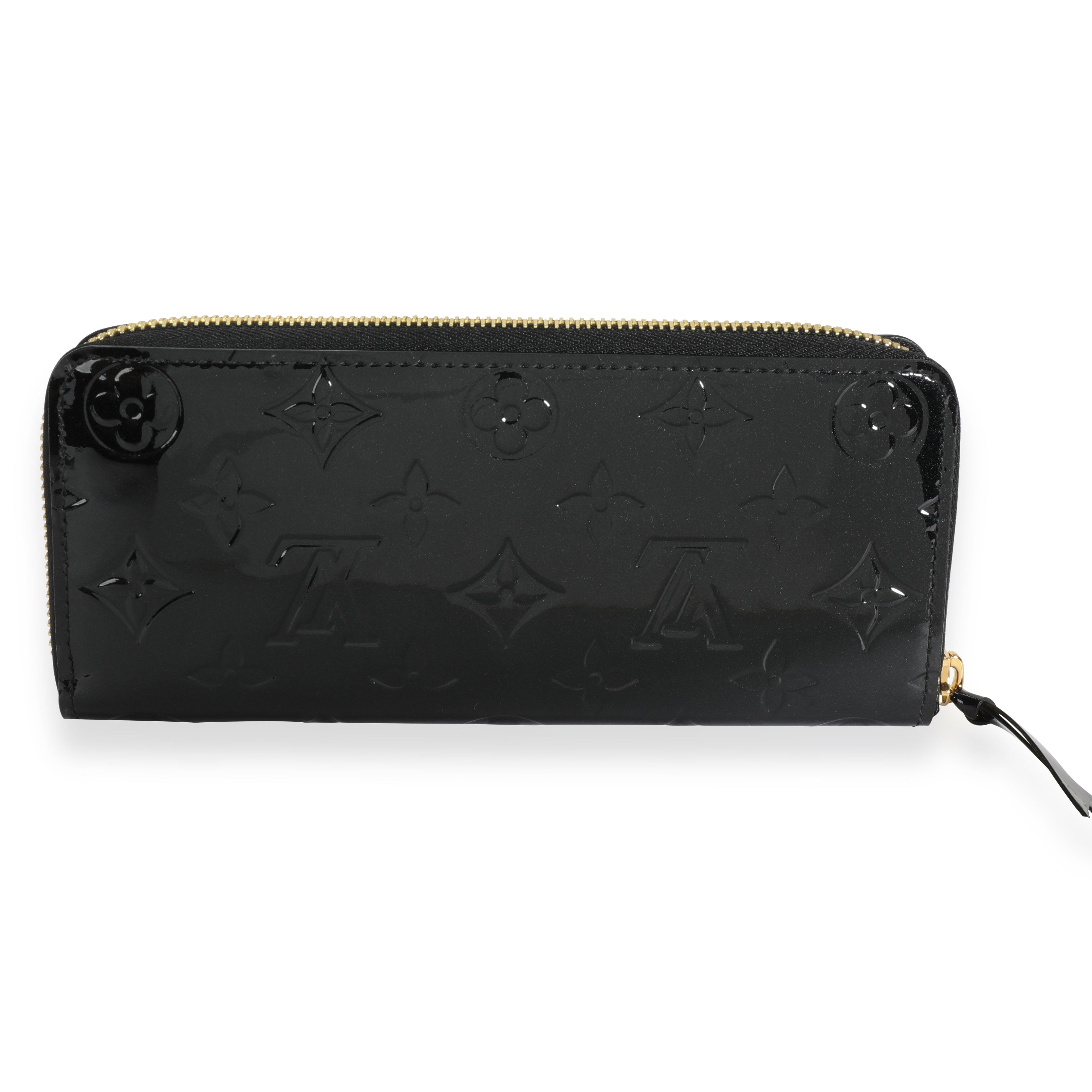 Louis Vuitton Louis Vuitton Black Monogram Vernis Zippy Wallet