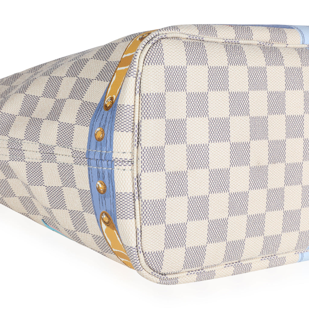 Louis Vuitton Louis Vuitton Damier Azur Summer Trunks Neverfull MM