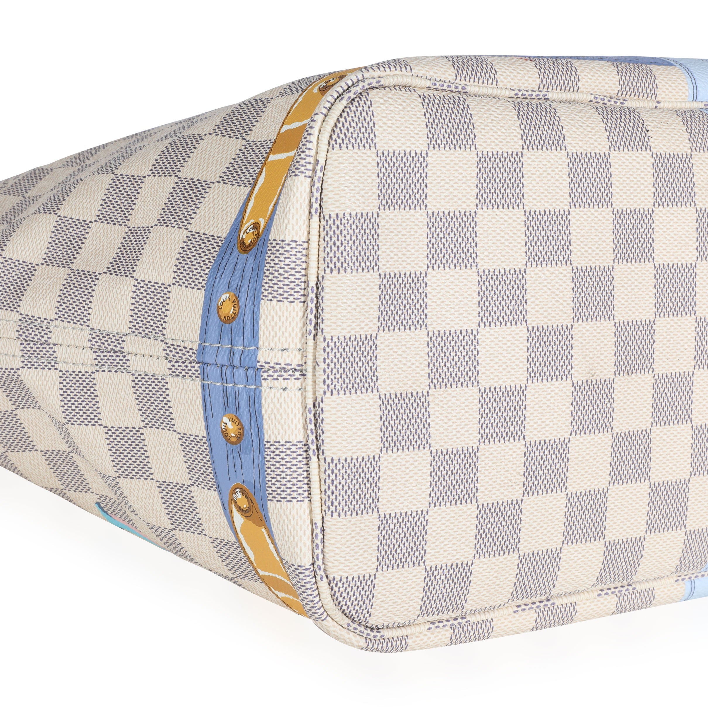 Louis Vuitton Louis Vuitton Damier Azur Summer Trunks Neverfull MM
