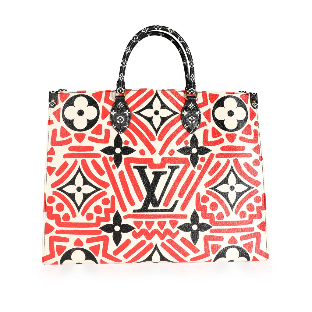 Louis Vuitton Louis Vuitton Cream & Red Monogram Giant LV Crafty Onthego GM