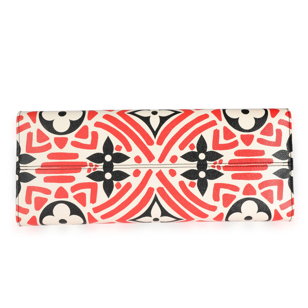 Louis Vuitton Louis Vuitton Cream & Red Monogram Giant LV Crafty Onthego GM