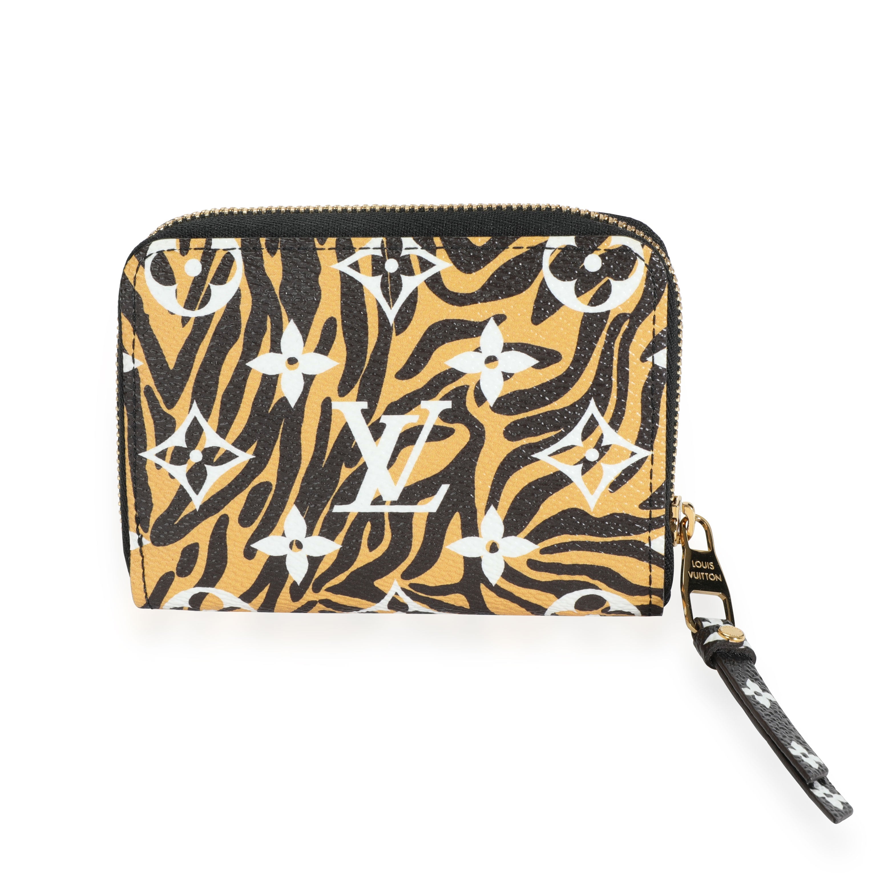 Louis Vuitton Louis Vuitton Black Giant Monogram Jungle Zippy Coin Purse