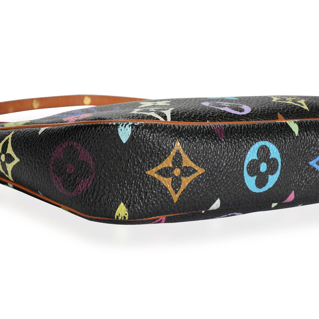 Louis Vuitton Louis Vuitton Black Monogram Multicolore Pochette Accessoires
