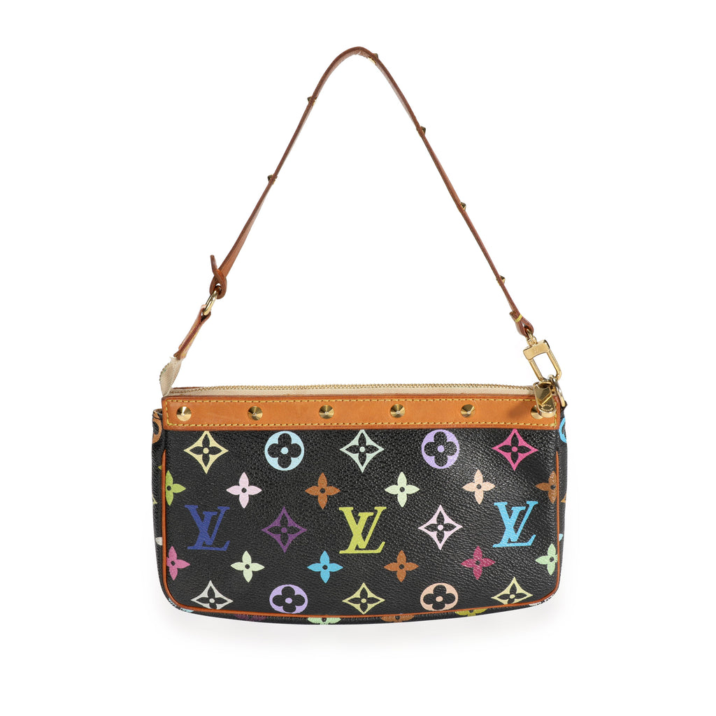 Louis Vuitton Louis Vuitton Black Monogram Multicolore Pochette Accessoires