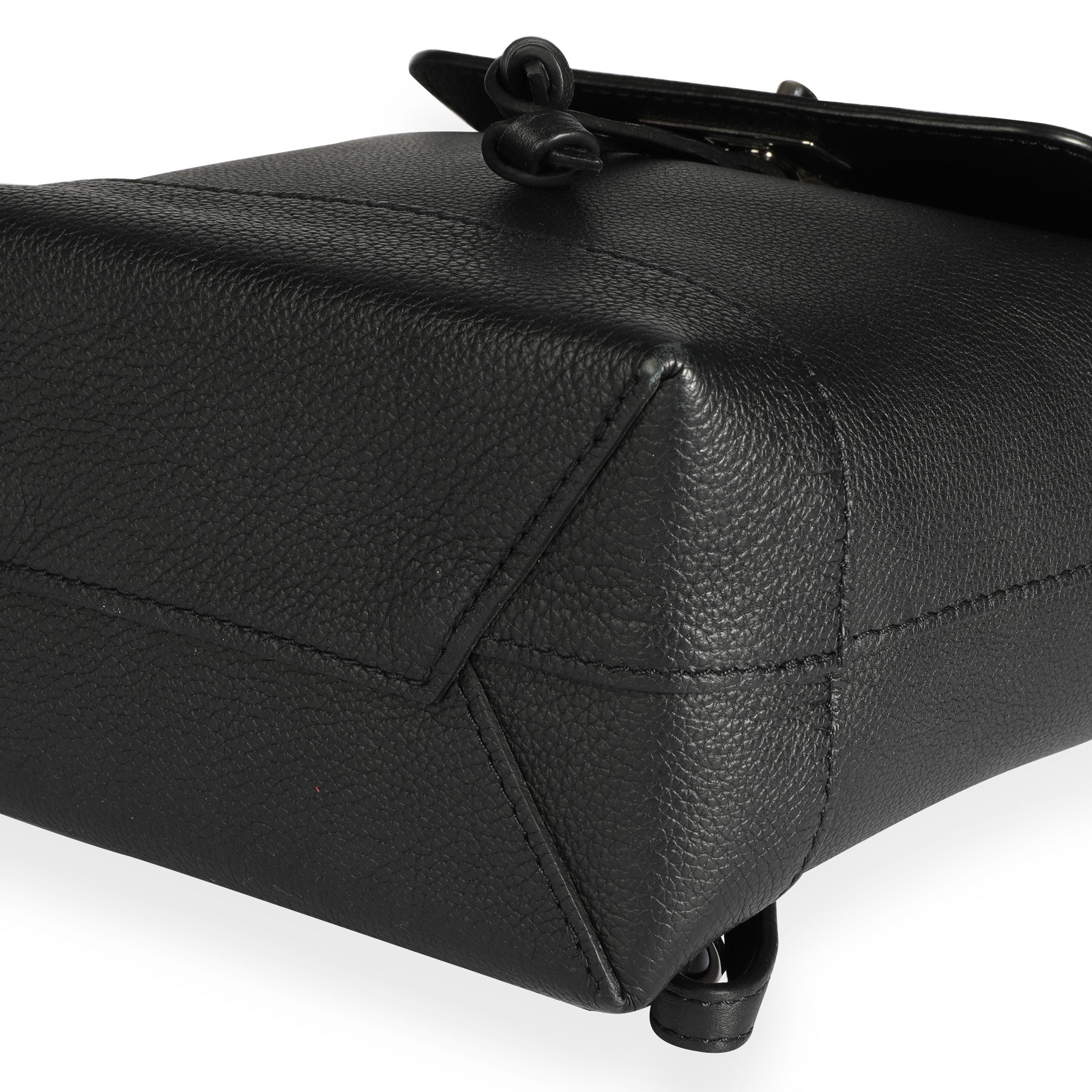 Louis Vuitton Louis Vuitton Black Calfskin Lockme Mini Backpack