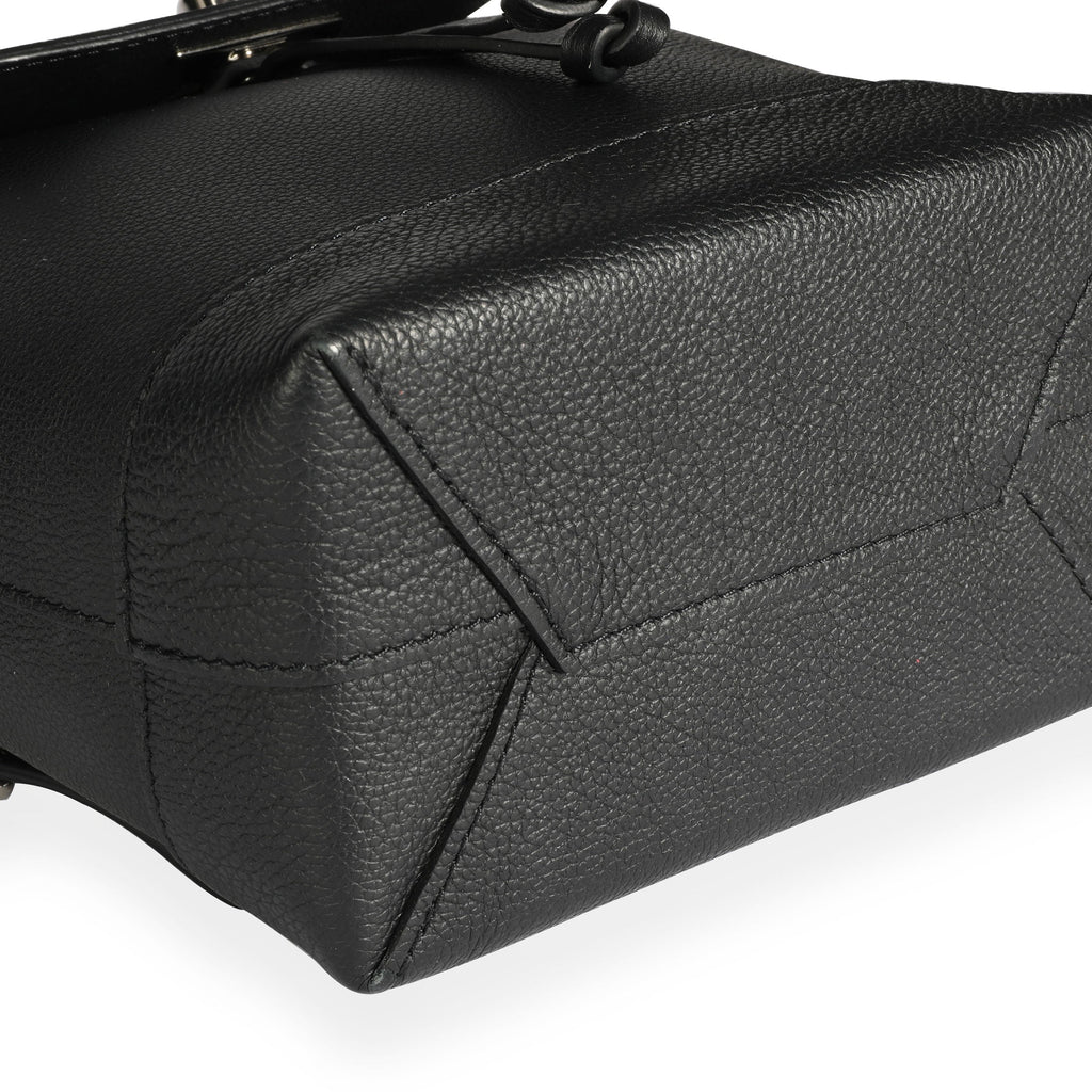 Louis Vuitton Louis Vuitton Black Calfskin Lockme Mini Backpack