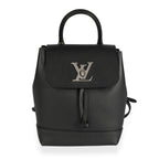 Louis Vuitton Louis Vuitton Black Calfskin Lockme Mini Backpack