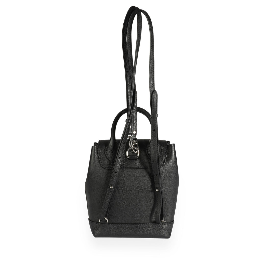 Louis Vuitton Louis Vuitton Black Calfskin Lockme Mini Backpack