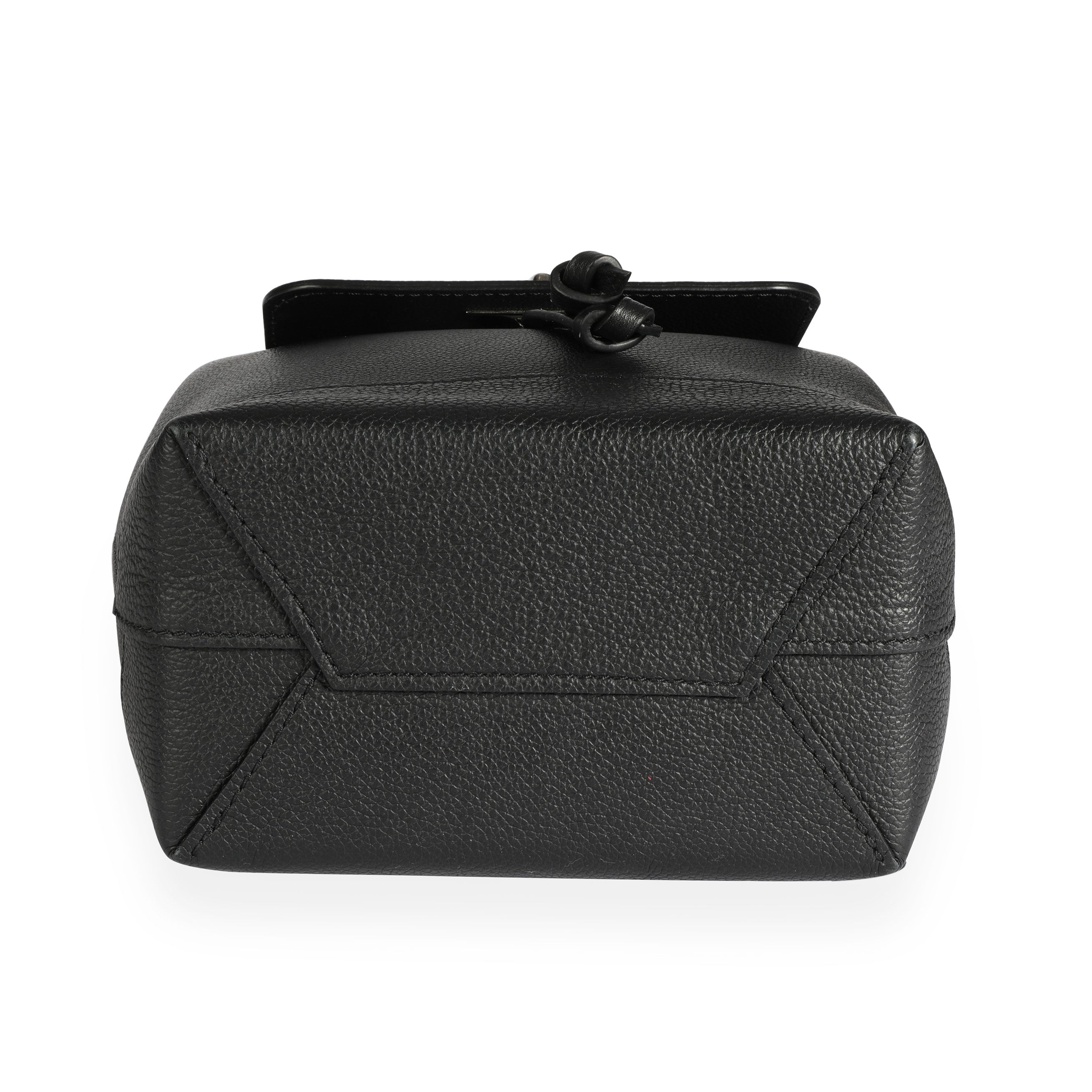 Louis Vuitton Louis Vuitton Black Calfskin Lockme Mini Backpack