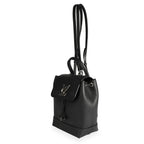 Louis Vuitton Louis Vuitton Black Calfskin Lockme Mini Backpack