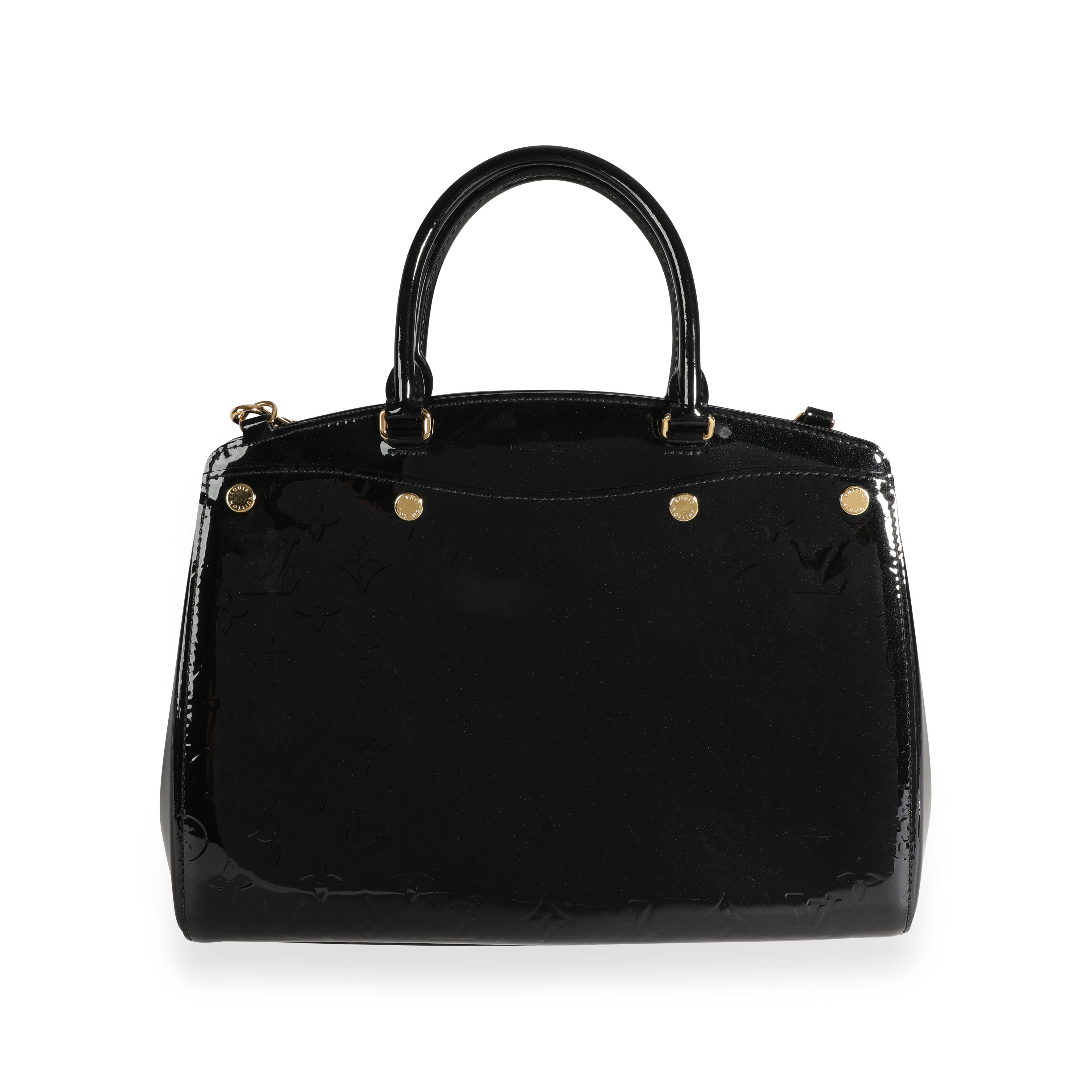 Louis Vuitton Louis Vuitton Black Monogram Vernis Brea NM MM