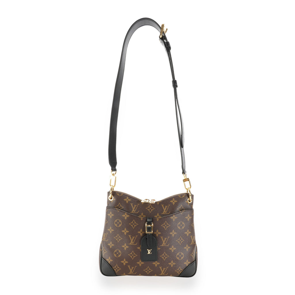 Louis Vuitton Louis Vuitton Monogram Canvas & Black Leather Odéon NM PM Bag