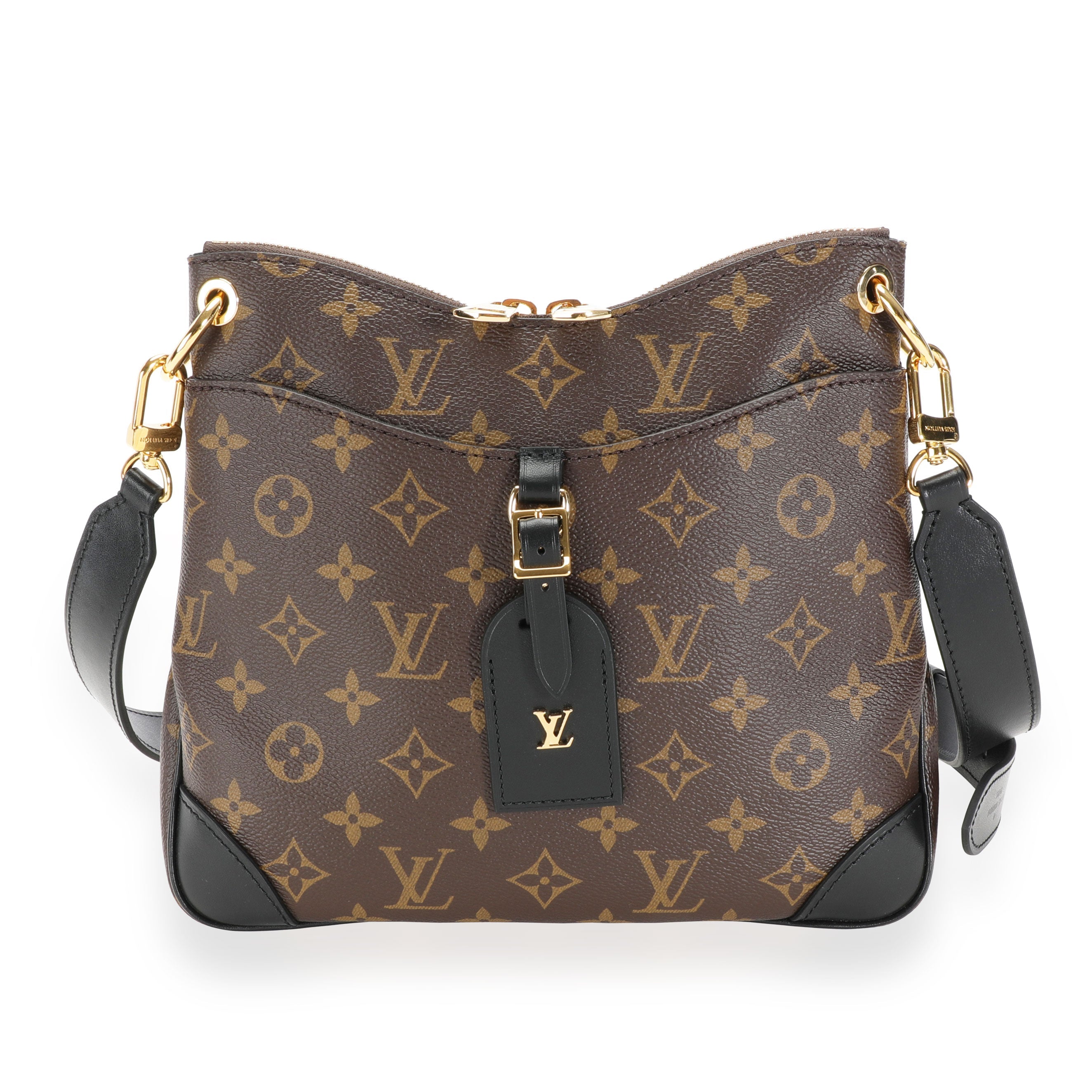 Louis Vuitton Louis Vuitton Monogram Canvas & Black Leather Odéon NM PM Bag