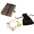 Louis Vuitton Louis Vuitton Gold-Plated & Multicolor Enamel Porte Cles Looping Bag Charm