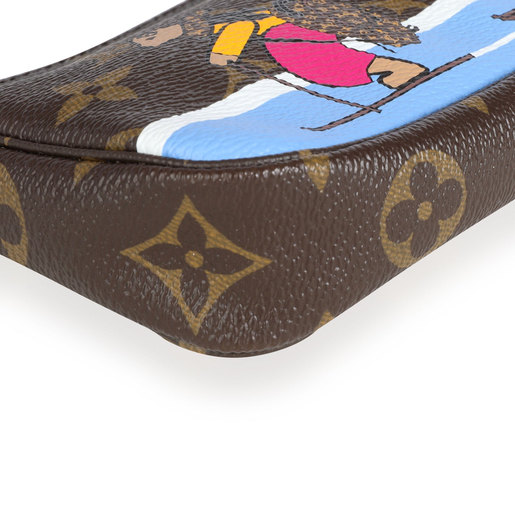 Louis Vuitton Louis Vuitton Monogram Canvas Bears on Skis Mini Pochette Accessoires
