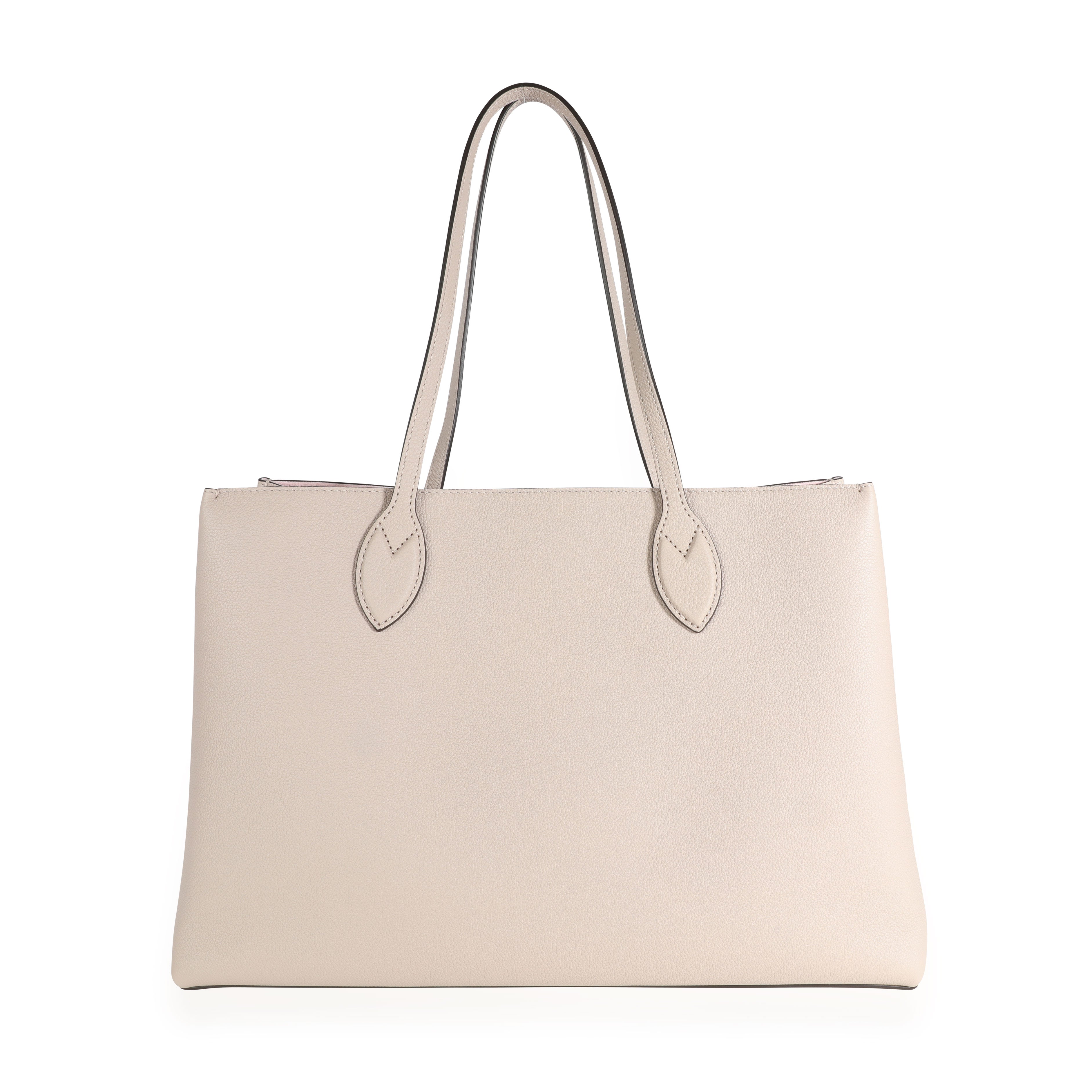 Louis Vuitton Louis Vuitton Greige Calfskin Lockme Shopper